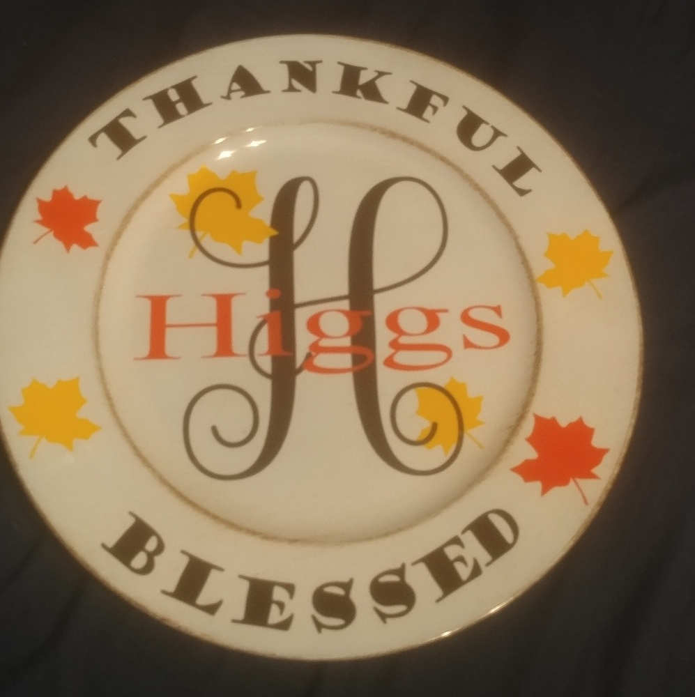 Customized Fall charger plate